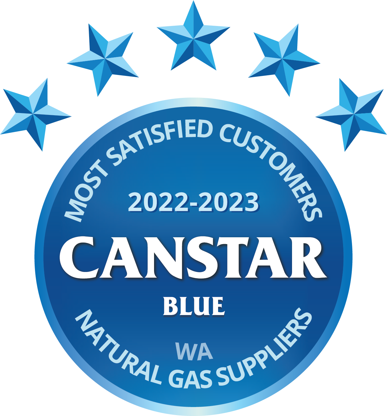 2023 Most satisfied customers WA natural gas supplier award