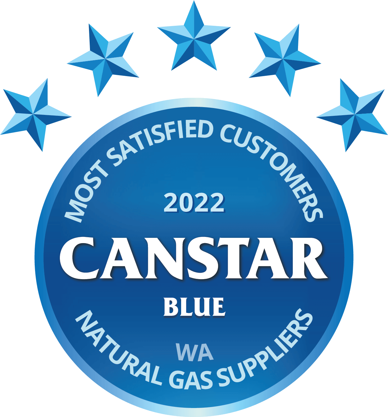 Canstar 2022 Most satisfied customers WA award